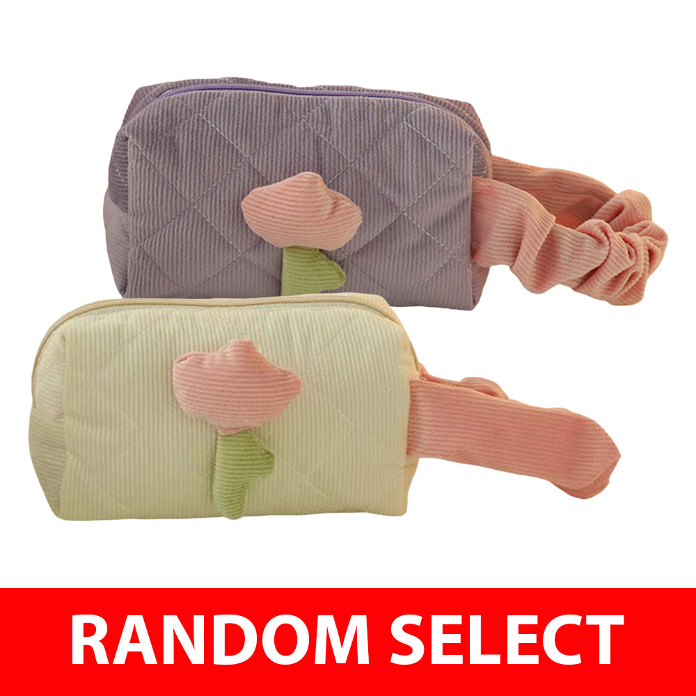 🎁 【Free Gift】Cheerful Tulips Makeup Pouch x 1  (Random Select) (100% off)