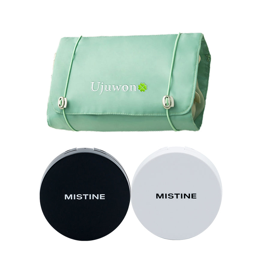 🎁 【Free Gift】Ujuwon Premium Multi Function Make Up Pouch + Mistine Air Cushion (Mini) x 1 set  (EXP-20260409) (100% off)