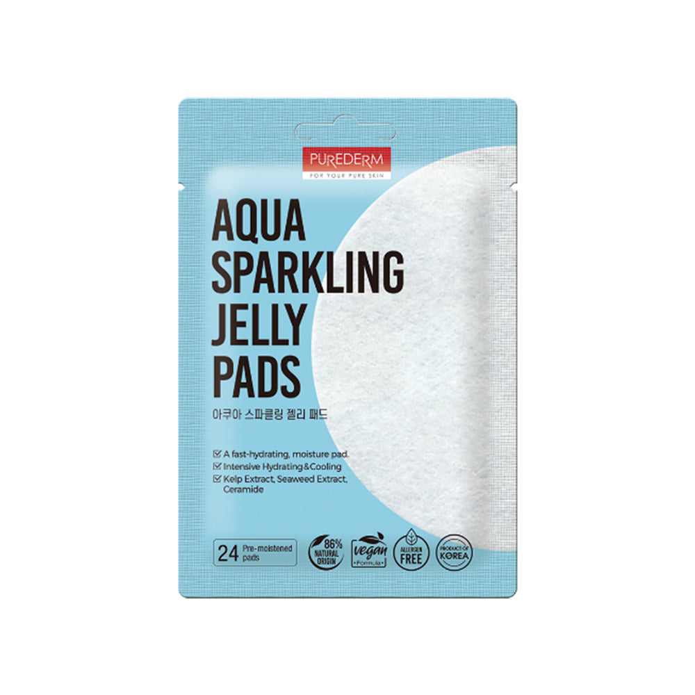 【Free Gift】Purederm Aqua Sparkling Jelly Pad 24s x 1 (EXP-20260518)