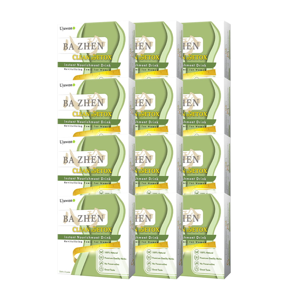 【Bundle of 12】Ujuwon Ba Zhen Clean Detox Instant Nourishment Drink 8s ×12