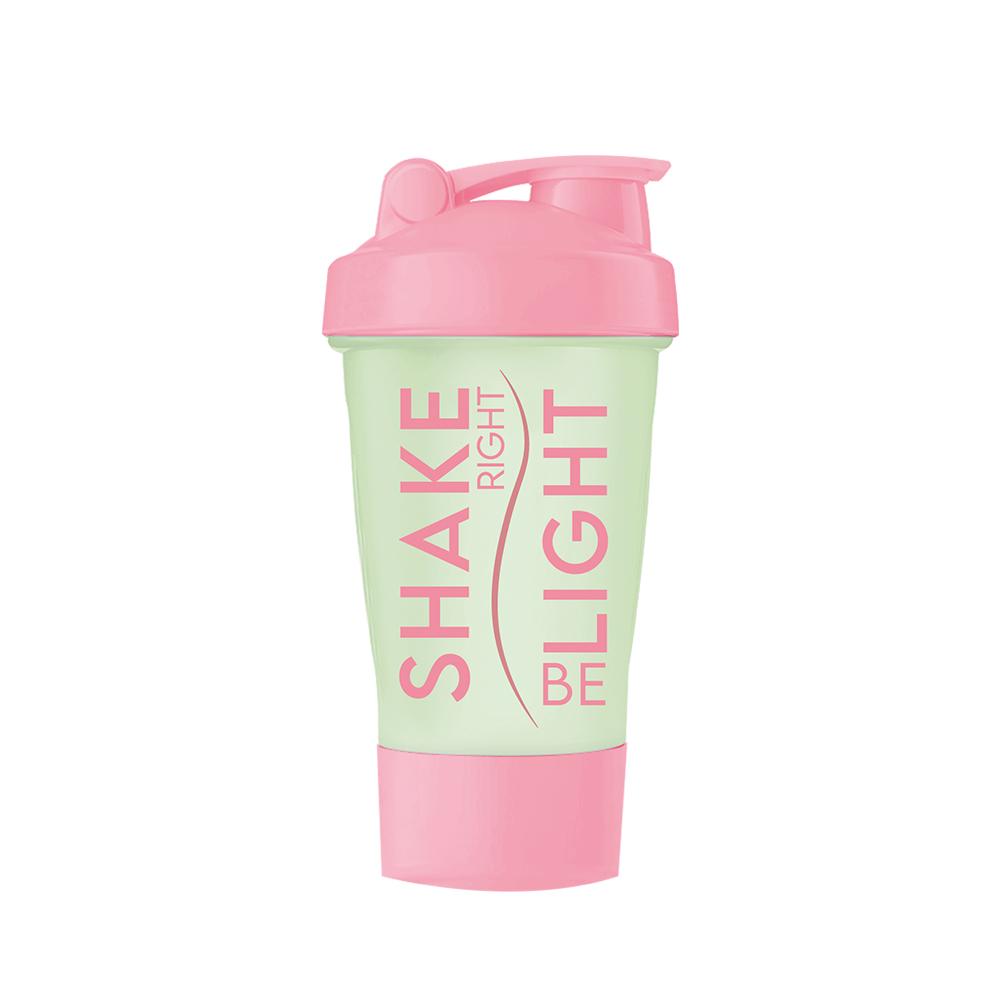 【GIFT】 2 in 1 Shake Right Bottle 500ml (with spring whisk + compartment)
